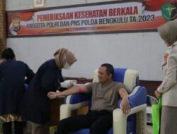Polda Bengkulu Melakukan Pemeriksaan Kesehatan Berkala Anggota dan PNS Polri