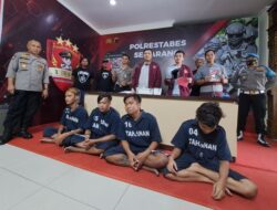 Polisi Bekuk 4 Pengeroyok Karyawan Cucian Mobil di Semarang