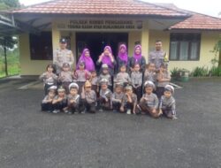 Polisi Sahabat Anak, PAUD Tunas Bangsa Berkunjung ke Polsek Rimbo Pengadang Polda Bengkulu 