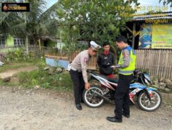 Polres BS Menilang Belasan Motor Knalpot Brong