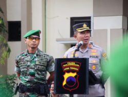 Polres Banjarnegara Bersama Kodim 0704 Banjarnegara Gelar Apel Sinergitas