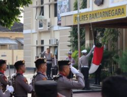 Polres Banjarnegara Gelar Upacara Bendera, Pupuk Cinta Tanah Air