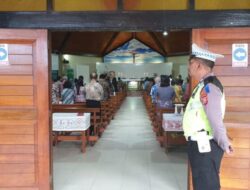 Polres Bengkulu Tengah Pam Gereja Untuk Menciptakan Rasa Nyaman Jemaat