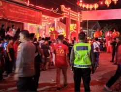 Polres Kapuas Hulu Kalbar Pengamanan Malam Puncak Penutupan Perayaan Cap Go Meh 2023