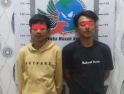 Simpan Sabu, 2 Pemuda Asal Lampung Diamankan Polres Kaur Polda Bengkulu