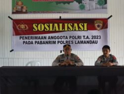 Polres Lamandau Lakukan Sosialisasi Penerimaan Anggota Polri T.A 2023