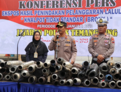 Polres Temanggung Kembali Sita Ratusan Knalpot Brong