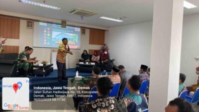 Polsek Demak Kota Hadir Pada Penandatangan Bersama Loka Karya Mini Lintas Sektor PKM III dalam Menjalin Sinergitas