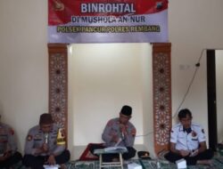 Polsek Pancur Rembang Giat Binrohtal Kamis Bersama TNI-Polri & Satpol PP