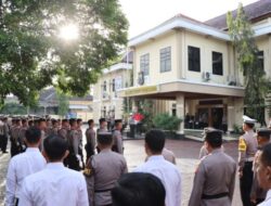 Pupuk Cinta Tanah Air, Polres Banjarnegara Gelar Upacara Bendera