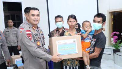 Ribuan Paket Bansos disebar Polres Bengkayang Untuk Anak Balita Dengan Kondisi Wasting dan Stunting