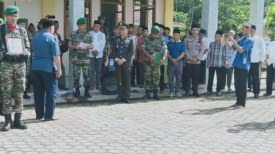 Polsek Kerkap Polda Bengkulu Kawal Prosesi Pemakaman Brigen TNI (Purn) H. Syamsir Alam