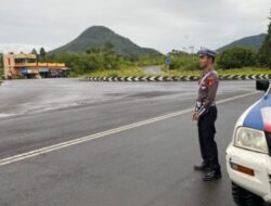 Satlantas Polres Lebong Gelar Patroli di Jalur Dua Perkantoran Disertai Himbauan Harkamtibmas