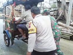 Sinergitas TNI Polri Demak Membantu Warga Desa Purworejo Bonang