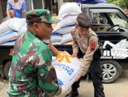 TNI – Polri di Purbalingga Monitoring Operasi Pasar Beras di Pasar Segamas