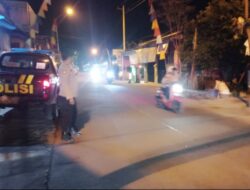 Polsek Bonang Berpatroli Antisipasi Balap Liar Di Jalan Raya Demak Bonang