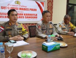 Asistensi dan Supervisi dalam Rangka Penanggulangan Hadapi Karhutla oleh Tim dari Sops Polri di Polres Sanggau