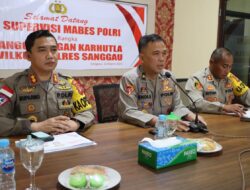 Asistensi dan Supervisi dalam Rangka Penanggulangan Menghadapi Karhutla dari Tim Sops Polri di Polres Sanggau