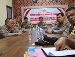Asistensi dan Supervisi dalam Rangka Penanggulangan Menghadapi Karhutla oleh Tim dari Sops Polri di Polres Sanggau