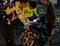 Nekat Aksi Balap Liar di JLS Pati, Puluhan Sepeda Motor Disita Polresta Pati