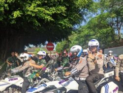 TNI-Polri unjuk kekuatan di Banyumas siap amankan tahapan Pemilu 2024
