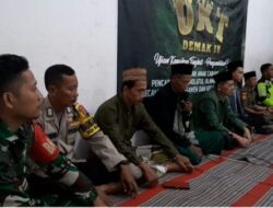 Sinergitas TNI – Polri, Bhabinkamtibmas beserta Babinsa laksanakan pengamanan dan Monitoring UKT Pagar Nusa