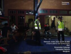 Cegah 3C dan Harkamtibmas, Polsek Sukaraja Menggelar Patroli KRYD