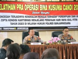 Gelar Operasi Bina Kusuma Candi 2023, Ini Target Polres Banjarnegara