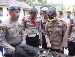 Polres Rembang Lakukan Pemeriksaan Berkala Pada 55 Personil Pemegang Senpi