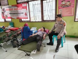 Giat Sosial Berupa Donor Darah Dilaksanakan Kepolisian Sektor Karangtengah