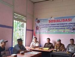 Kanit Binmas Polsek Lebong Utara hadiri Sosialisasi PTSL untuk masyarakat