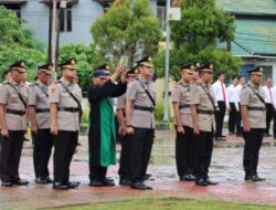 Kapolres Sambas Polda Kalab Pimpin Serah Terima Jabatan Wakapolres, Kasat Narkoba Dan Kapolsek