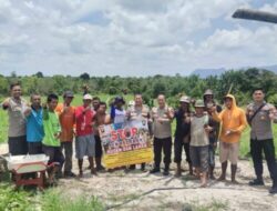 Kasatgas Preemtif Ops Bina Karuna Kapuas Polres Singkawang Sampaikan Himbauan Stop Karhutla