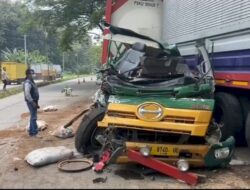 Kecelakaan Karambol Libatkan Empat Truk Terjadi di Jalur Lingkar Alas Roban, Seorang Pengemudi Terluka
