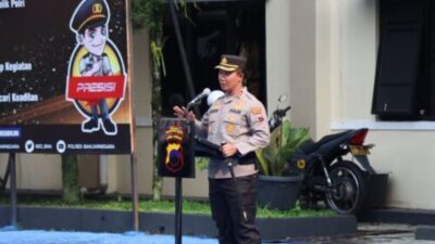 Lakukan Apel Pagi, Kapolres Banjarnegara Berterimakasih Kepada Personilnya