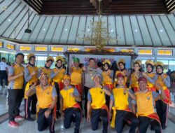 Polwan Cantik dari Tim Kepolisian Sektor Batang Menjuarai Lomba Senam SKJ 88