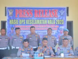 Ops Keselamatan Nala I 2023, Polres Bengkulu Selatan  Mengamankan 37 Unit Ranmor