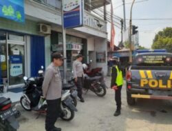 Patroli Polsek Lasem Rembang Sambangi dan Himbau Juru Parkir Perbankan