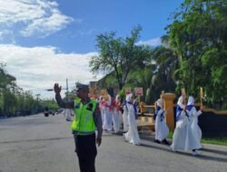 Pawai Ta’aruf Smbut Ramadhan 1444 H, Polresta Pontianak dan Polsek Jajaran Lakukan Pengamanan Rute