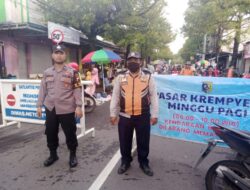 Kepolisian Sektor Demak Kota Rutin Mengamankan Pasar Krempyeng