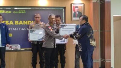 Polres Bengkayang Dapatkan Penghargaan Anugerah Reksa Bandha Kanwil DJKN Kalbar