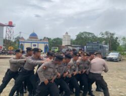 Polres Kayong Utara Melaksanakan Latihan Dalmas Awal Rutin