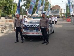 Polres Rembang Lakukan Pengamanan Jalan Sehat HUT Kementrian BUMN