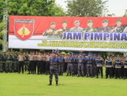 Polresta Pati dan Kodim Jajaran Ekswil Pati Melakukan Apel Jam Pimpinan TNI Polri