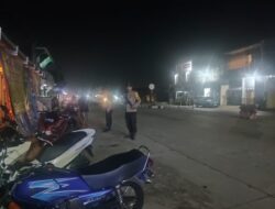 Anggota Polsek Mranggen Patroli Fly Over Upaya Cegah Kejahatan Jalanan