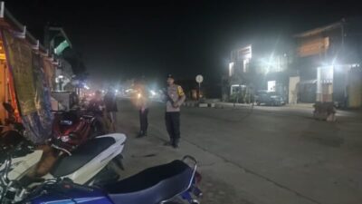 Anggota Polsek Mranggen Patroli Fly Over Upaya Cegah Kejahatan Jalanan