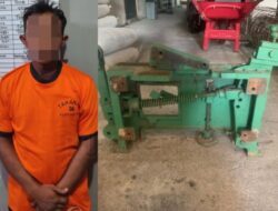 Polsek Sungai Raya Mengamankan Pelaku Pencuri Mesin Asah Benso