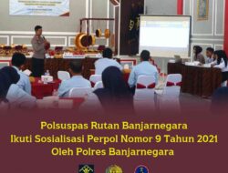 Polsuspas Rutan Mengikuti Sosialisasi Perpol No 9 Tahun 2021 oleh Polres Banjarnegara