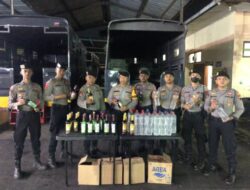 Intensif Operasi Pekat di Bulan Ramadhan, Polresta Pati Sita Puluhan Botol Miras Tanpa Izin
