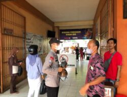 Polres Rembang Patroli serta sosialisasi dan penyuluhan disekitar Pasar Kota Rembang